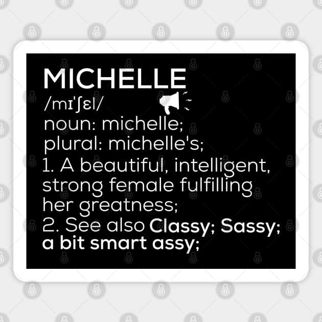 Michelle Name Definition Michelle Female Name Magnet by TeeLogic